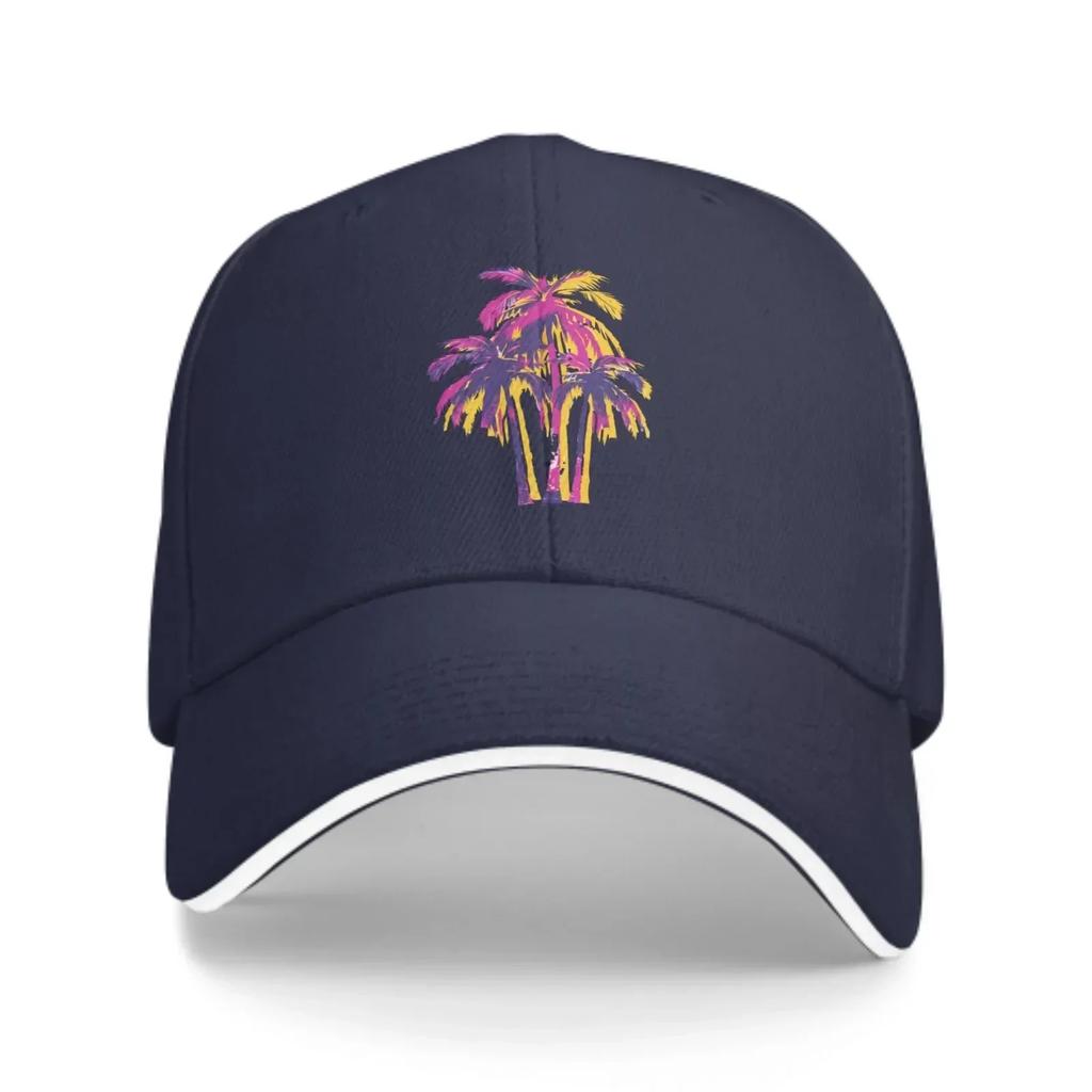Tropical Palm Baseball Caps Fashion Casquette for Unisex Women Adjustable Casual Trucker Hats for Sports Outdoor Activities