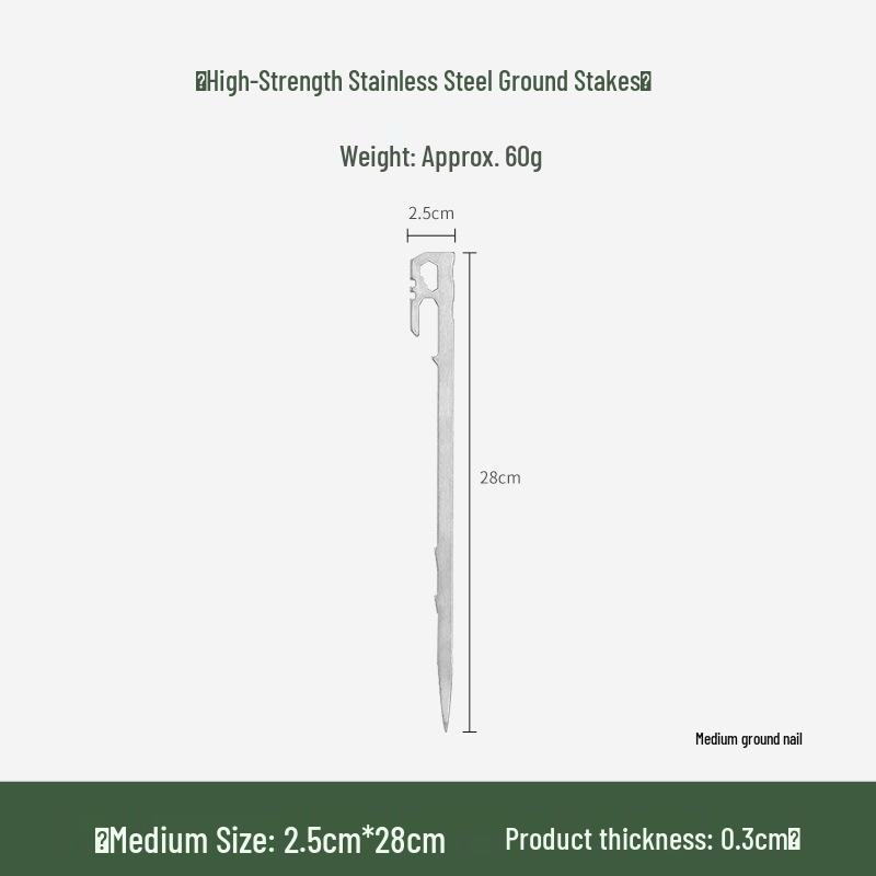 Stainless Steel Large Tent Ground Stakes for Camping