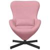 Egg Chair Pink 63 x 73 x 90 cm Velvet