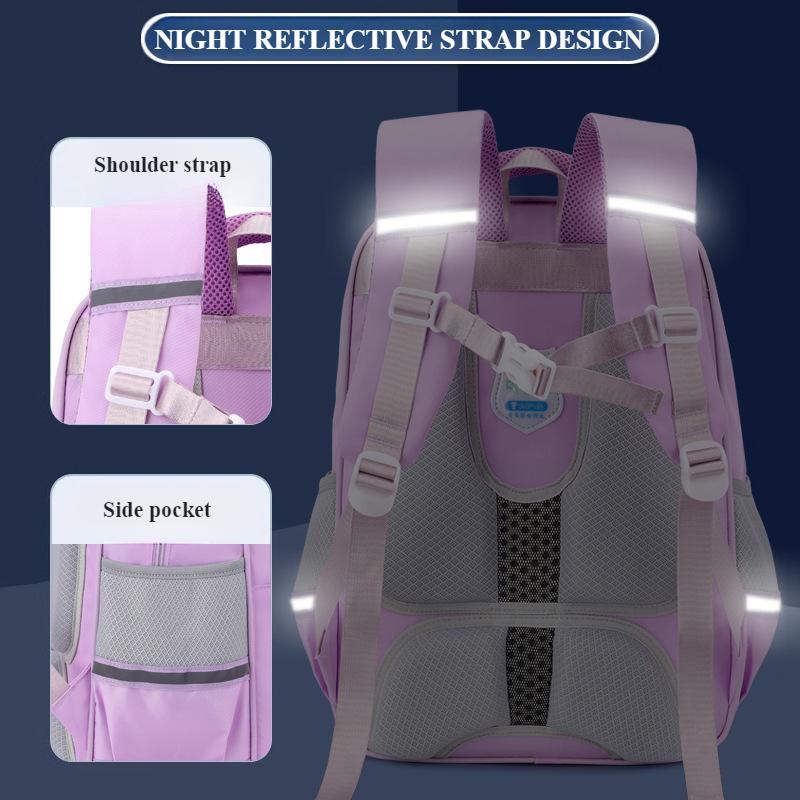 2025 Nowe plecaki szkolne dla dzieci dla dziewcząt i chłopców Modny Macaron Ochrona kręgosłupa Torba na książki Klasy 3-6 Plecak dla uczniów zmniejszający obciążenie Plecak dla nastolatków