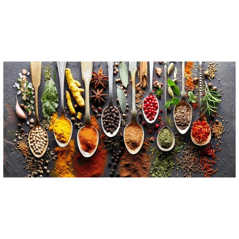 

Кухонная тема, травы и специи для приготовления пищи, холст, художественные постеры и принты, холст, картины на стене, художественные фотографии, Декор Куадрос 50x100cm