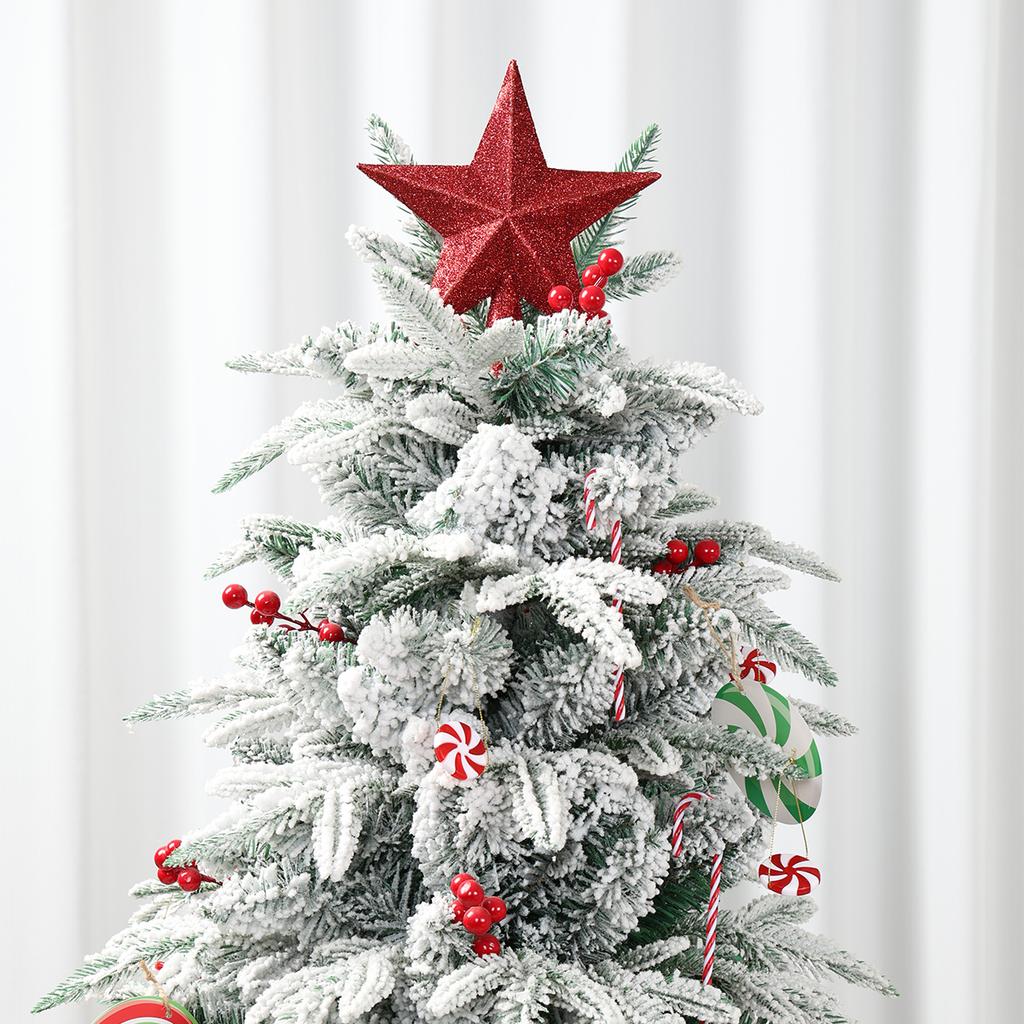 Christmas Tree Top Star Merry Christmas Decoration for Home 2026 Xmas Tree Star Ornaments Navidad Happy New Year Gift 2026