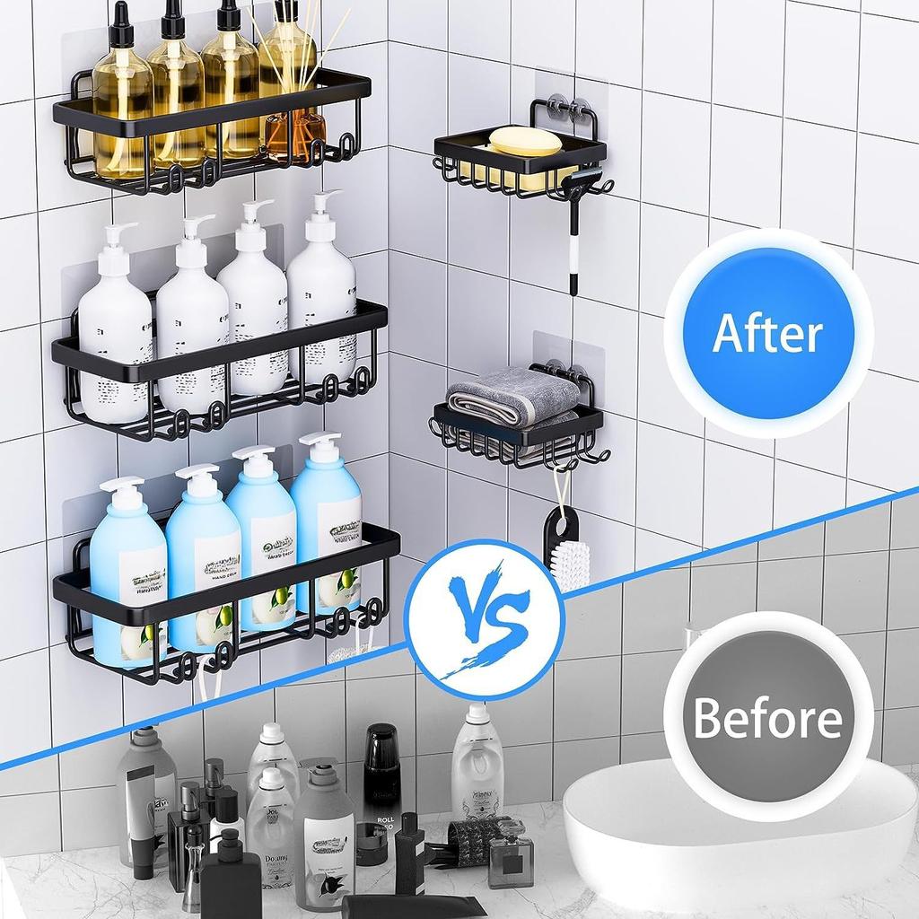 Lochfreies Badezimmer-Aufbewahrungsregal Schmiedeeisen Badezimmer-Toilettenartikel Wandmontiertes Aufbewahrungsregal