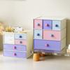 Desktop Drawer-Style Storage Box Dopamine Ins Style Student Desk Stationery Organization Large-Capacity Stackable Storage Rack