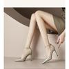 Fashion Shoes Green Blue Women Pumps Fashion Office Shoes Sexy High Heels Silk Stiletto Heels Women Sandals  Heels Women