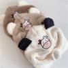 Cartoon Lamb Wool Baby Winter Warm Pullover Hat Boys and Girls Cute Little Cow Shape Plush Bag Hat