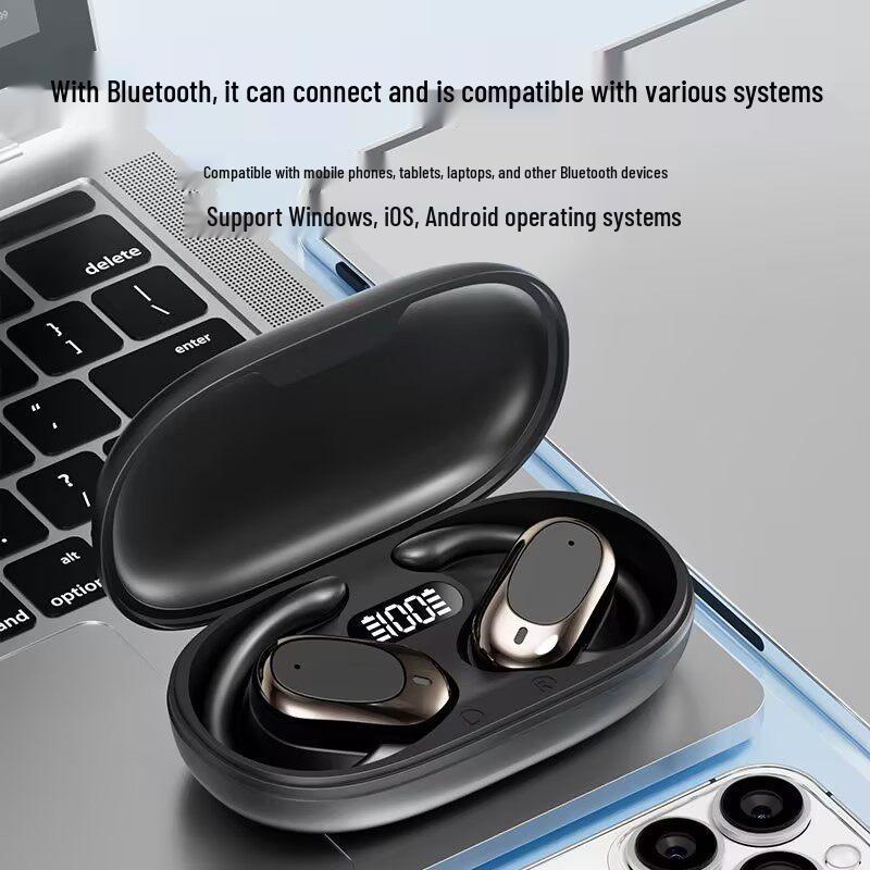 2025 High-Fidelity Open-Ear Bluetooth Headphones with Noise-Canceling, Over-Ear, In-Ear Design, and Ultra-Long Battery Life