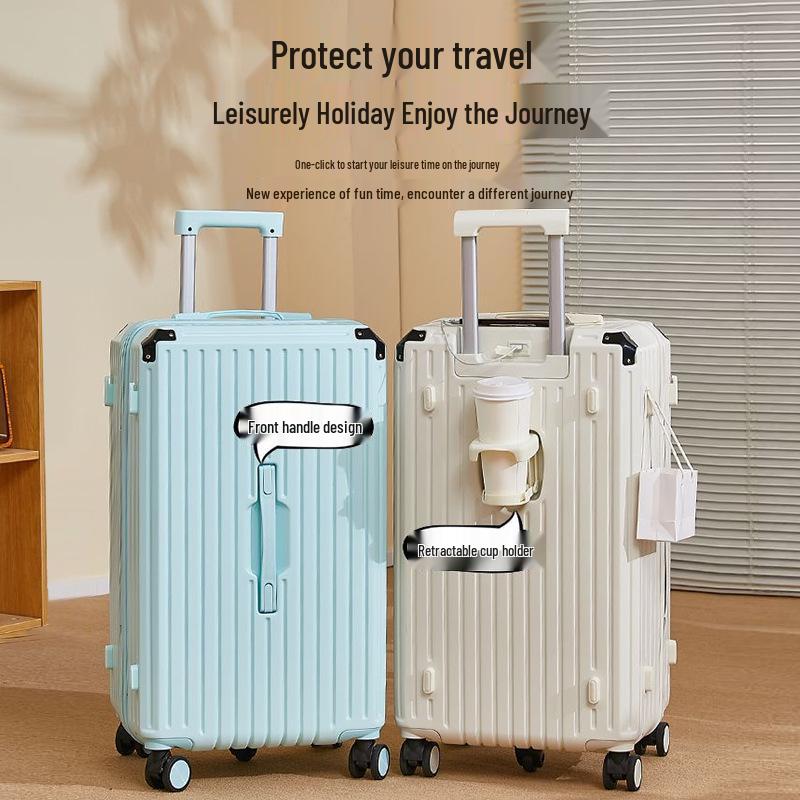 Large-Capacity 28-Inch 5-Wheel Multifunctional Student Suitcase with 24-Inch Durable Travel Option