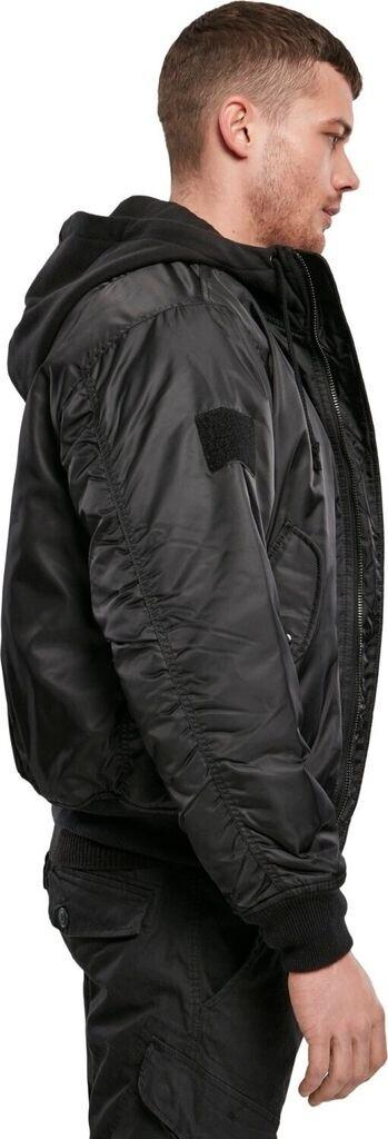 Winter Jacket Brandit MA1 Sweat Hooded Jacket Black