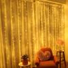 3x3m LED Curtain Colored Fairy Lights - Starry Waterfall Effect for Christmas