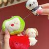 Jinnew Adorable Fun Fruit Stretching Small Animal Plush Pendant Keychain