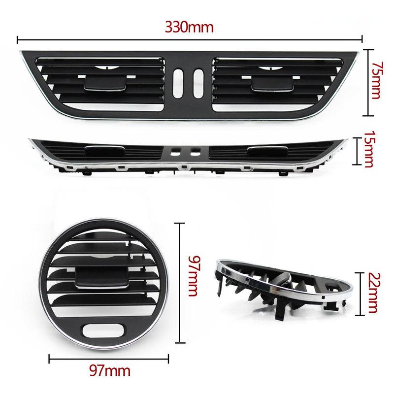 Car Front Dash Air Conditioner AC Vent Grille Outlet Cover Panel For Mercedes Benz CLS W219 CLS55 CLS63 CLS350 CLS500 2007-2009