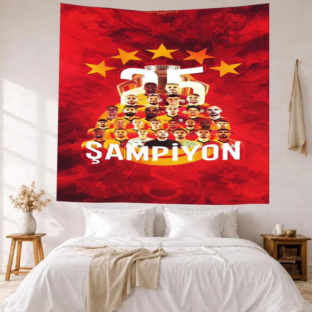 Galatasaray Wall Decor Tapestry Art For Pet Memorial Birthdaywedding Party Backdrop Family Gift