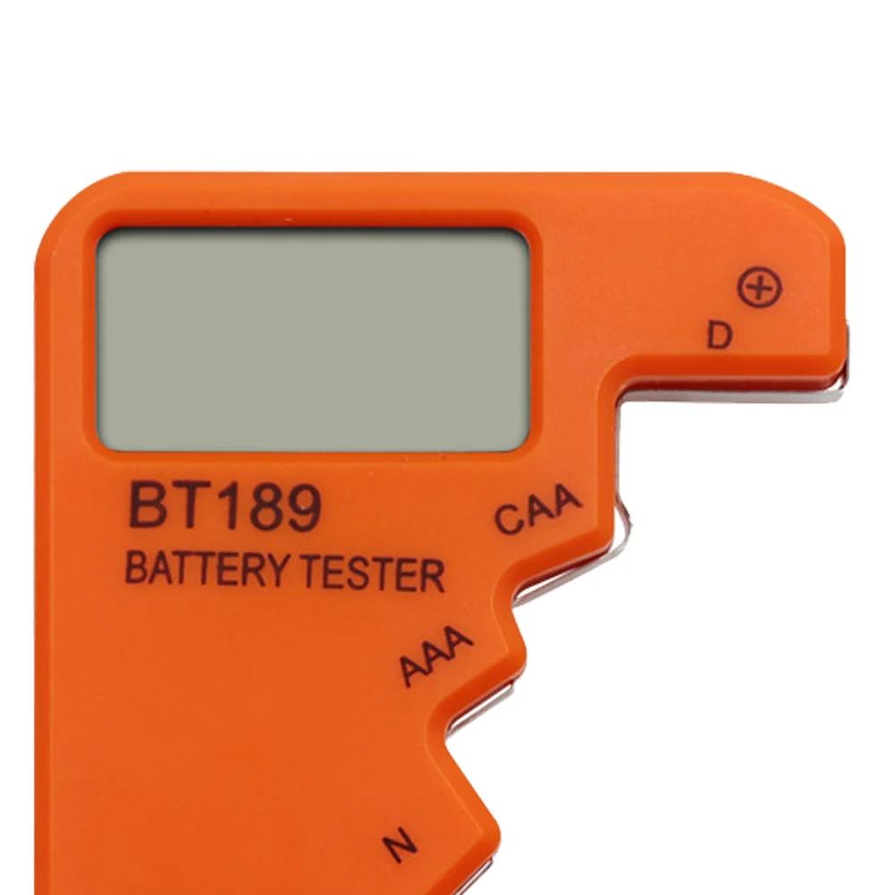 Digital Battery Tester LCD Display AA/AAA/9V/1.5V Button Cell Battery Capacity Check Detector Capacitance Diagnostic Tool