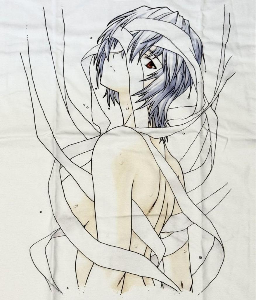 [USED] Evangelion Ayanami Rei Anime T-shirt XL Size