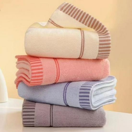 Sai Luo Pure Cotton Jacquard Towel - Soft, Absorbent, Ideal for Face Washing and Gifts