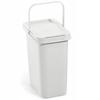 KADAX Hanging Trash Can 12L Gray Container for Sorting with Handle