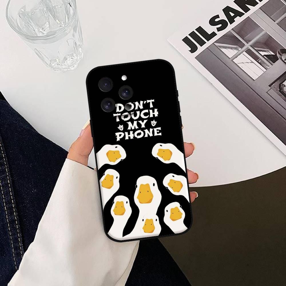 

Funny Duck Phone Case Soft TPU Skin-Friendly For IPhone 17/16/15/14/13/12/11 Series: PRO, MAX, PLUS ,Mini iphone14Plus