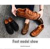 Hot Selling Men's Casual Leather Shoes - New Spring 2020, British Style, Versatile Low-Top Handmade Youth Footwear
