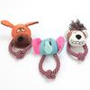 Dog Plush Animal Toy Squeaky Puppy Head Chew Elephant Monkey Toy Interactive Rope Knot Teething Toy