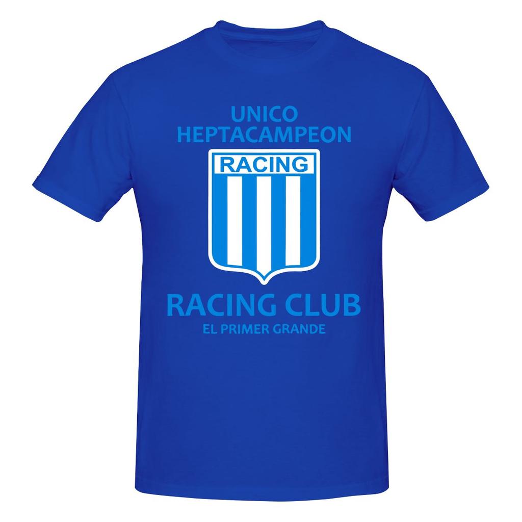 Racing Club De Avellaneda Heptacampeon Fitness Tshirt Retro Academy Highdefinition Printing Basic Tee