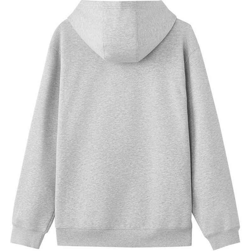 Skechers Sports League Series Solid Color Comfortable Long Sleeve Hoodie Men Hoodies Gray L424M023-01UV
