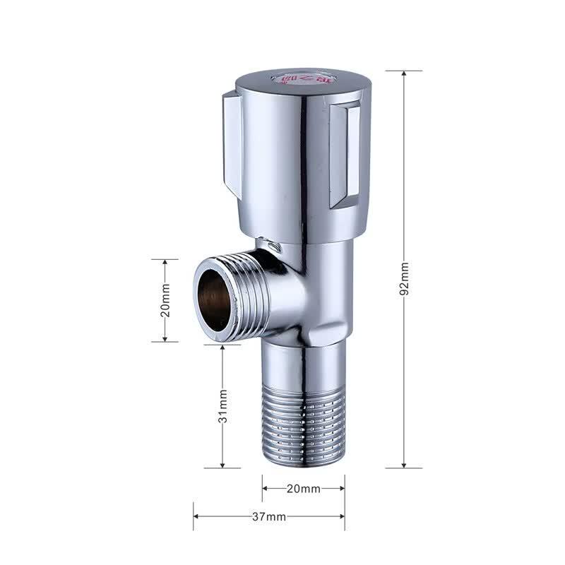 LANGZHIWEN Extended Copper 1-In 2-Out Angle Check Valve
