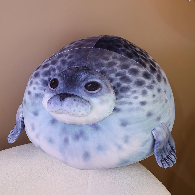 Seal Pillow Doll Soft Sea Lion Plush Toys Sea World Animal Seal Plush Stuffed Doll Baby Sleeping Pillow for Kids Gifts