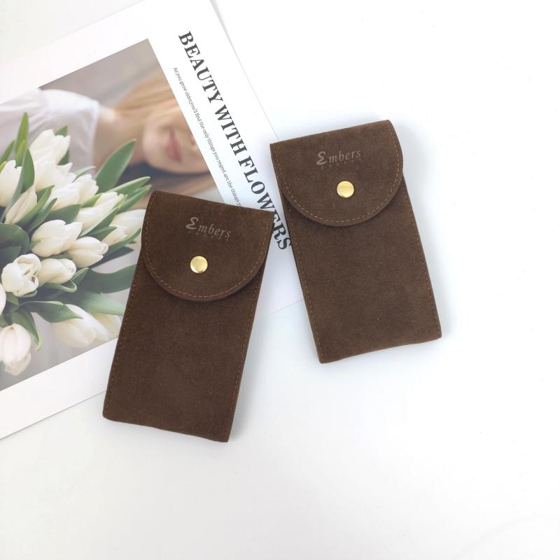 Embers Watch Bag Blue and Black Flannelette Gift Bag Travel Storage Case Durable Portable Watch Dust Protection Case