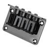 Electric Guitar Bridge 4 String Metal Fixed Hardtail Saddle Musical Instrument Accessories with Tool Set GA905 Black
