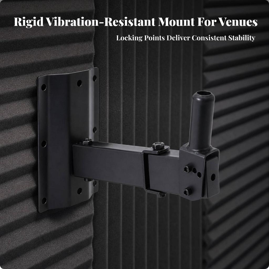 Speaker Wall Mount with Adjustable Arm Extendable Mounts Stable for KTV