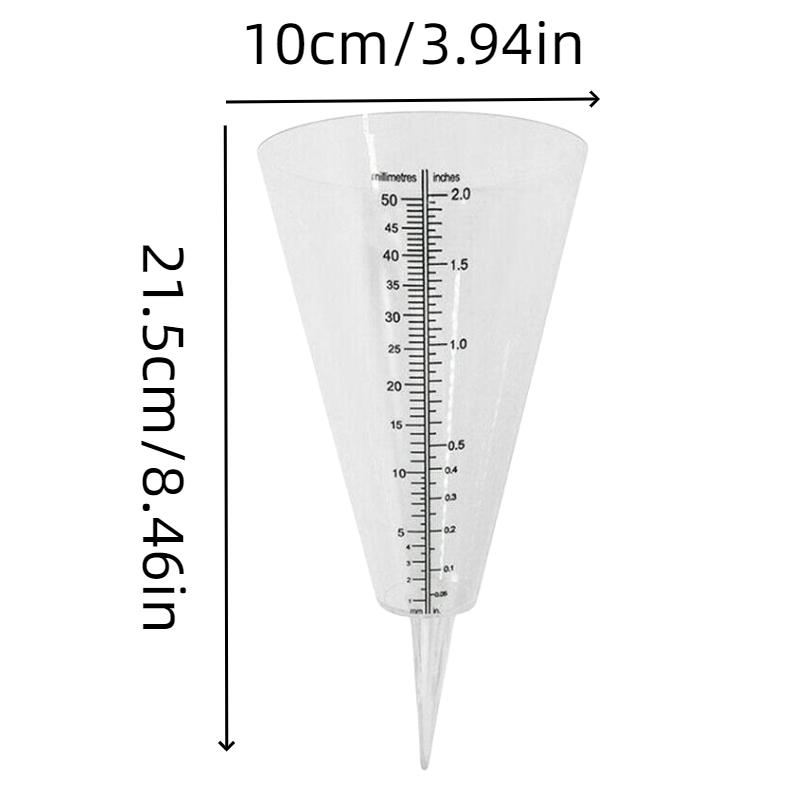 

Rain Gauge Cone Measurement Ground Precipitation Garden Rainfall Measuring Tool