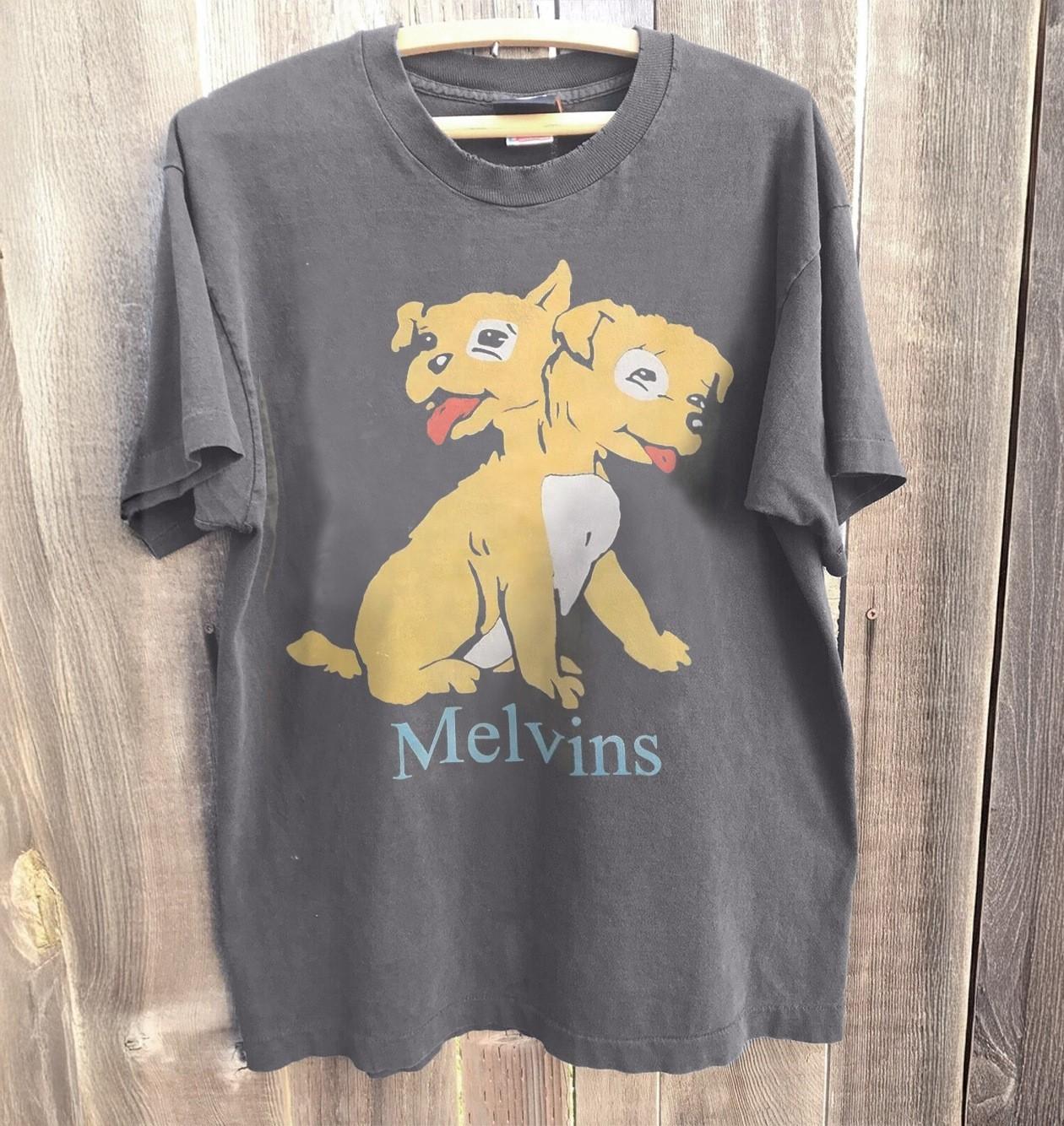 HOT! Melvins Punk Band Graphic Retro Charcoal Heavy Cotton T-Shirt XXL