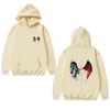 Winter Dark Punk Style Wings Pattern Printed Hoodies Fashionable Casual Sports Long Sleeved Men's and Women's Unisex Hooded Sweatshirts