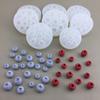 1 pieza Molde de silicona 3D Arándano Frambuesa Diy Simulación Fruta Molde Fondant