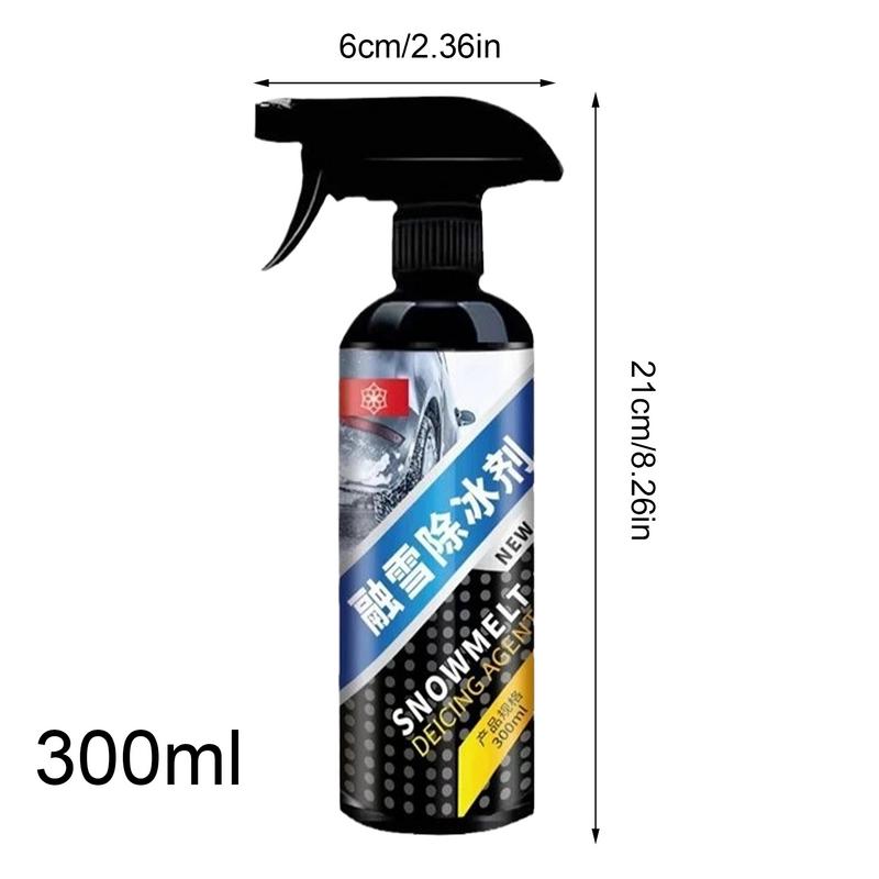 Autofenster-Enteiser, 300 ml, Enteisungsmittel, Schmelzmittel, Enteisungsmittel für Auto-Windschutzscheibenfenster, schmilzt leicht Frost und Schnee, verbessert