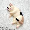DW93 5pcs Kawaii Resin Mini Sleeping Cat Mini Figures Miniature Things Statues Dollhouse Room Home Decor Items Desk Accessories