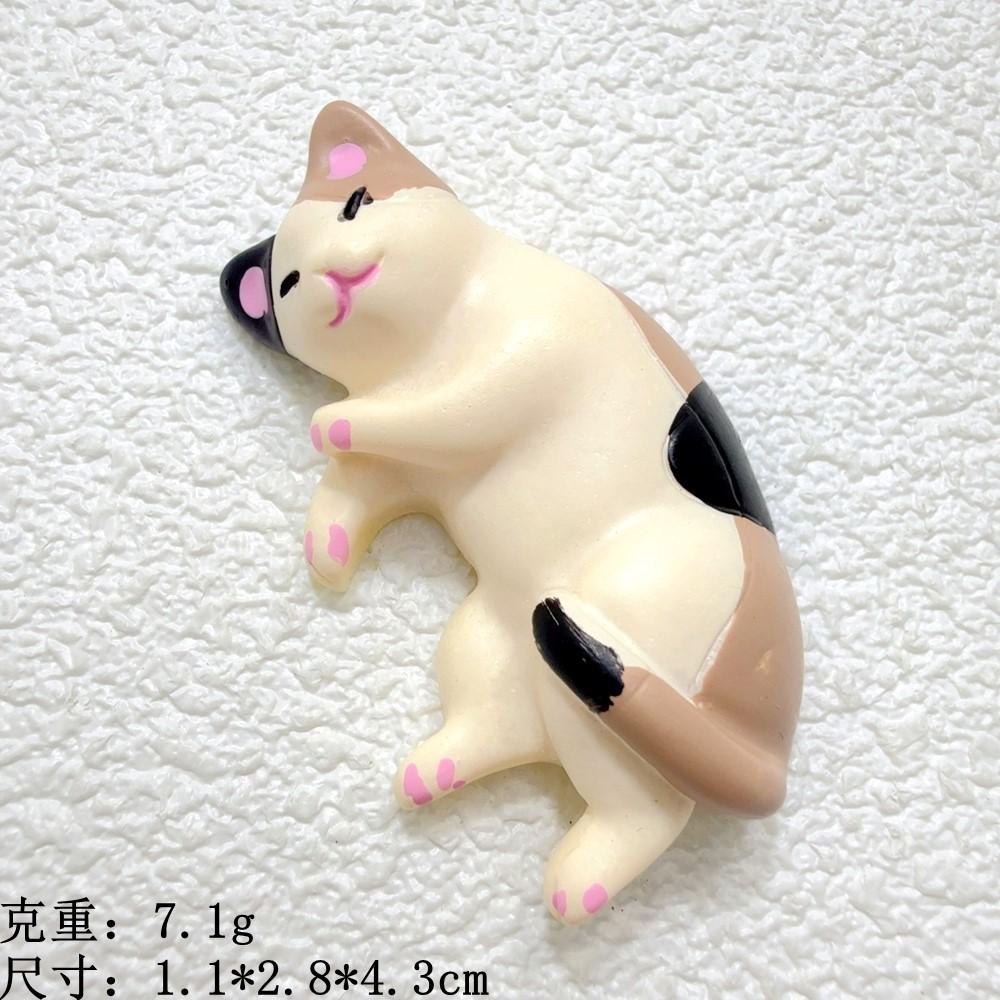 DW93 5pcs Kawaii Resin Mini Sleeping Cat Mini Figures Miniature Things Statues Dollhouse Room Home Decor Items Desk Accessories