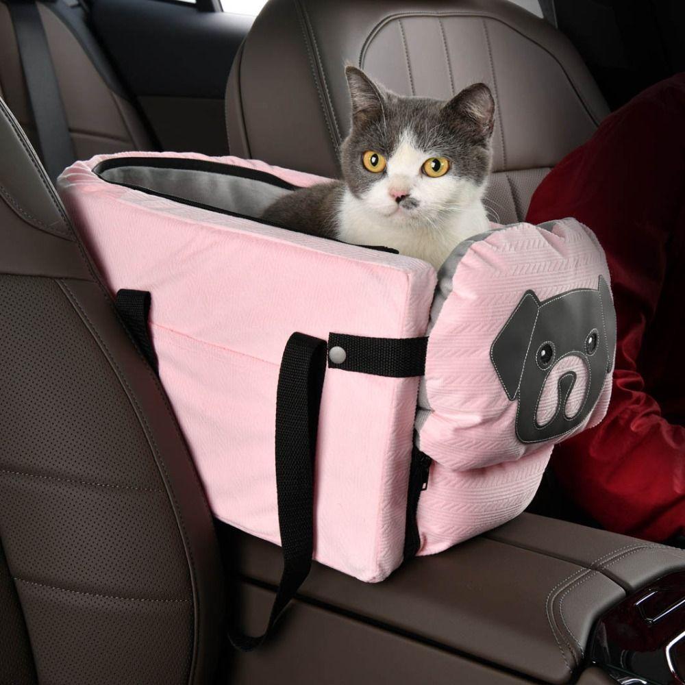 Hot Cute Pet Car Luggage Large Capacity Multifunction Pet Car Safety Seat Convenient Dog Car Backpack Outdoor Travel