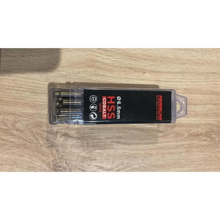 Forets pour métal - hss din338 m35 - 3-7mm - pack de 10 - cobalt 5%