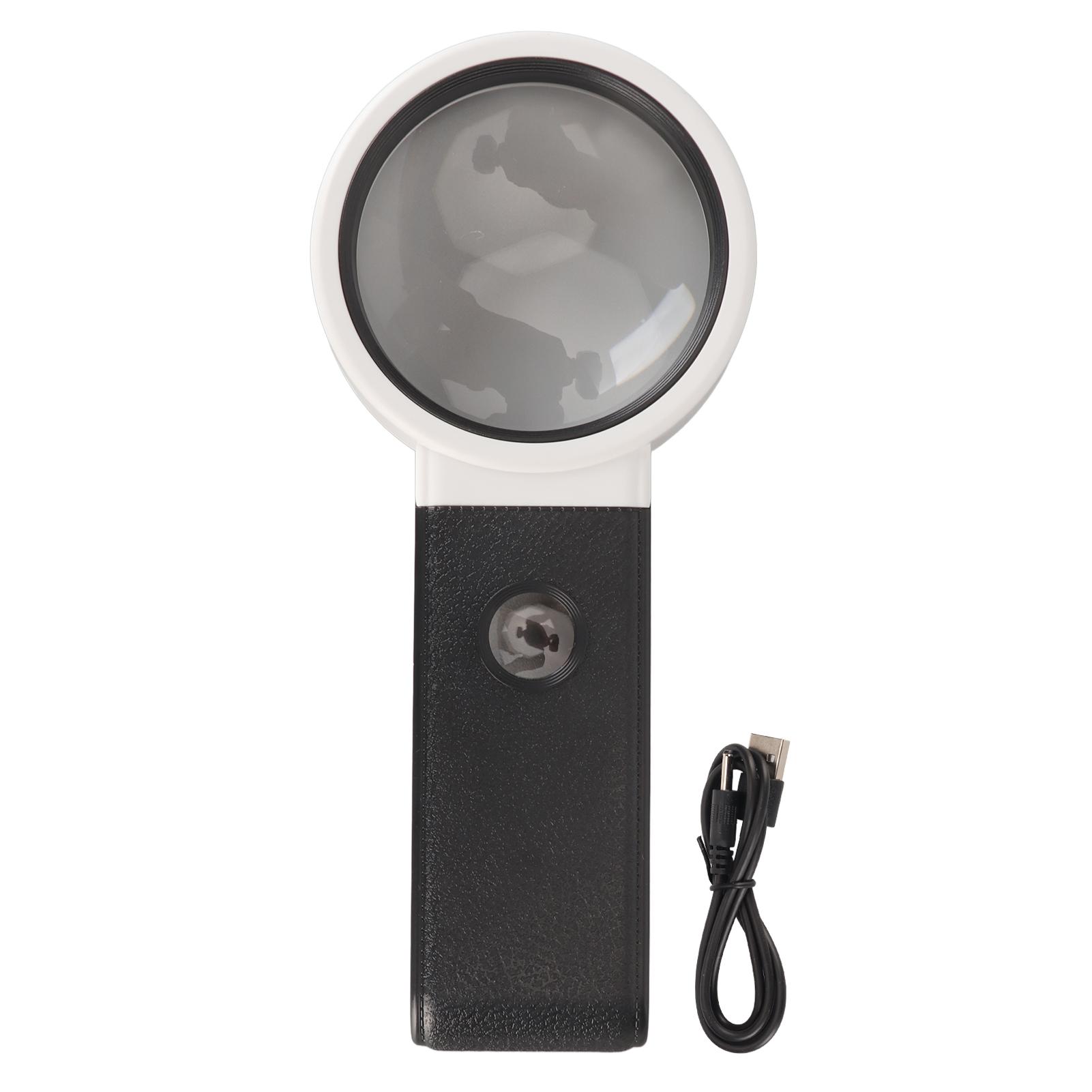 

Magnifying Glass with Light and Stand Handheld LED Magnifier for Reading Coin Jewelry