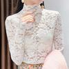 Women's High-Neck Silk Base Layer Top - Slim Fit, Plus Velvet, Thickened, Stylish Body Shaping for Autumn and Winter.