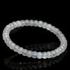 Hongchu Crystal Natural blue moonlight drum beads bracelet Blue Moonstone Straight-Cut Barrel Bead Bracelet