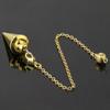 Metal Pendulum for Dowsing Divination Pendulos Spiral Small Cone Gold Color Copper Radiesthesia Pendulums Healing Pendule 2025