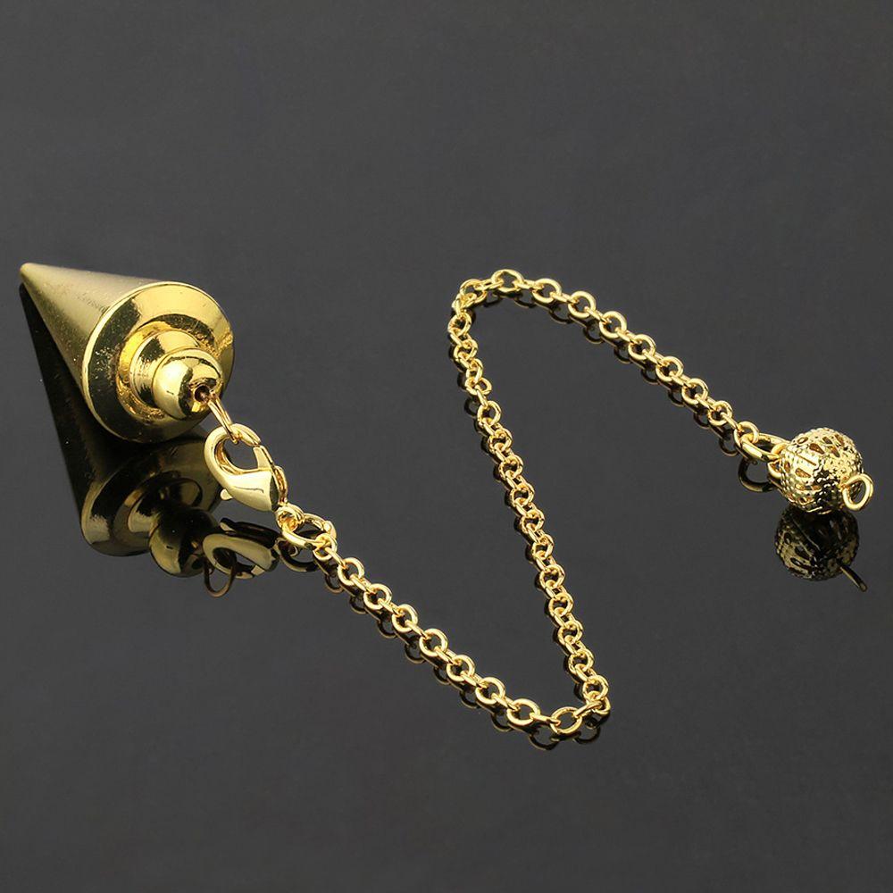Metal Pendulum for Dowsing Divination Pendulos Spiral Small Cone Gold Color Copper Radiesthesia Pendulums Healing Pendule 2025