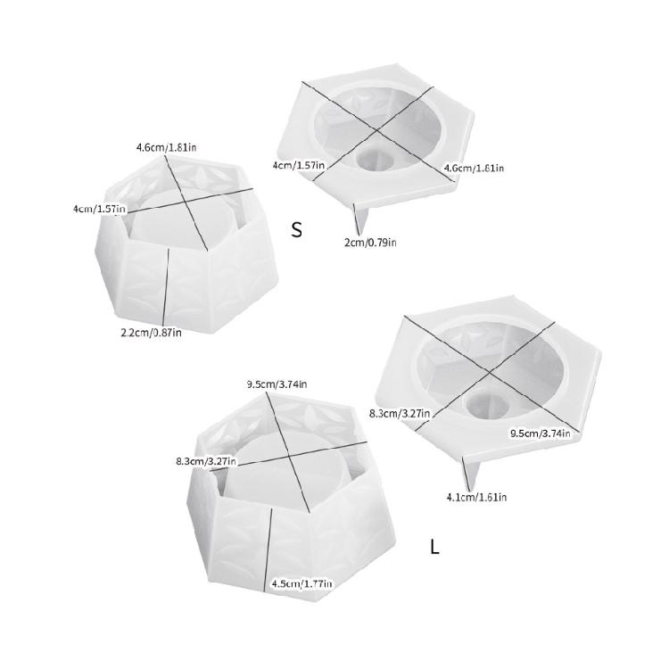 Storage Container Moulds Silicone Candle Cup Moulds Gift for Crafting Lover