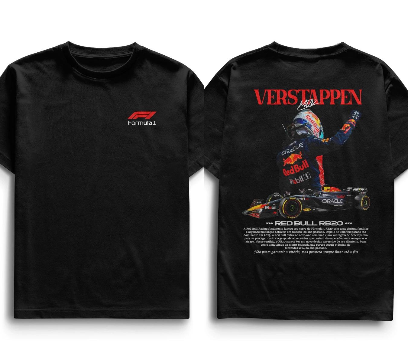 

Red Bull Verstappen F1 Принт Футболка Чоловіки Жінки Бавовна Оверсайз Вуличний одяг Харадзюку Короткий рукав Висока якість Жіночий Чоловічий Одяг 4XL бежевий