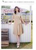 [Shirt Skirt] Summer Solid Color Simple Age Reducing Mid Length Women's Dress