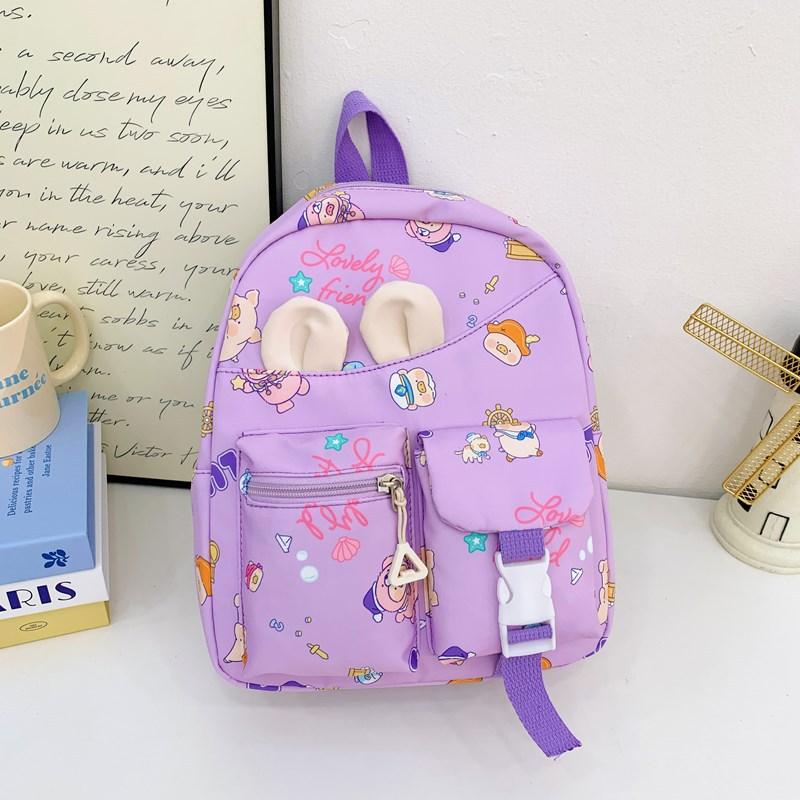 Popular Children'S Backpack Cartoon Cute Foreign Style Print Boys And Girls Backpack Primary School Bag Tide