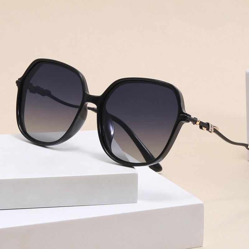 New irregular gorgeous sunglasses women's European and American fashion retro polarized sunglasses street sunshade glasses